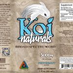 Koi Naturals Peppermint Broad Spectrum CBD Oil Tincture 60mL
