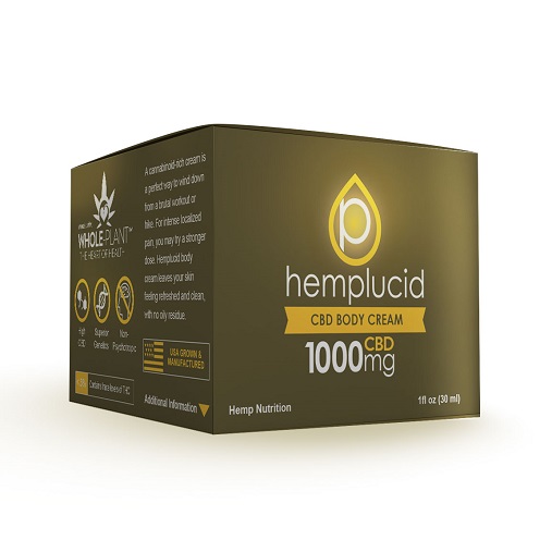 Hemplucid Full Spectrum CBD Body Cream 1000mg