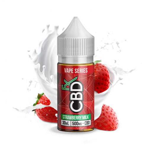 CBDfx CBD Vape Juice Strawberry Milk 30mL