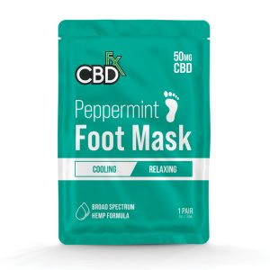 CBDfx Peppermint 50mg CBD Foot Mask