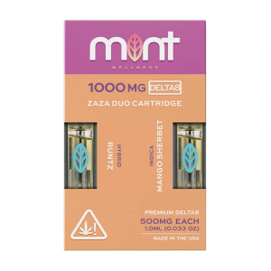 Mint Wellness Runtz & Mango Sherbet Zaza DUO Delta-8 Cartridges