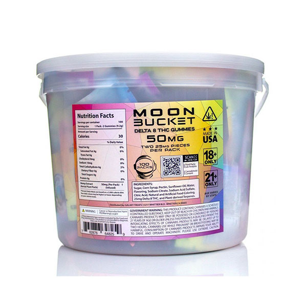 Moon Babies Mango Delta 8 Gummies Bucket