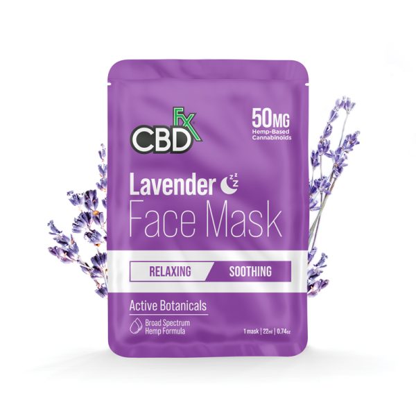 CBDfx Lavender 50mg CBD Foot Mask